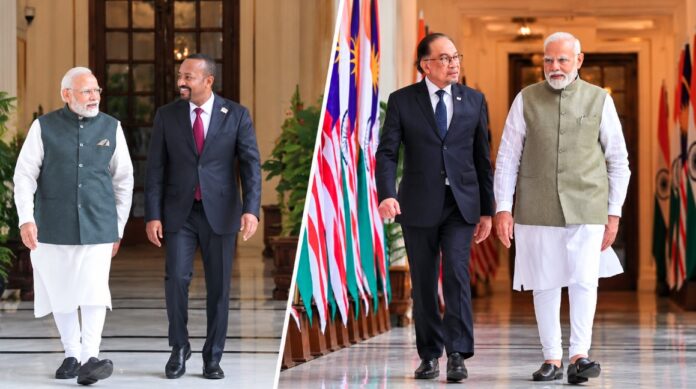 मलेशिया और इथियोपिया के प्रधानमंत्रियों से मिले प्रधानमंत्री मोदी, द्विपक्षीय मुद्दों पर हुई चर्चा
