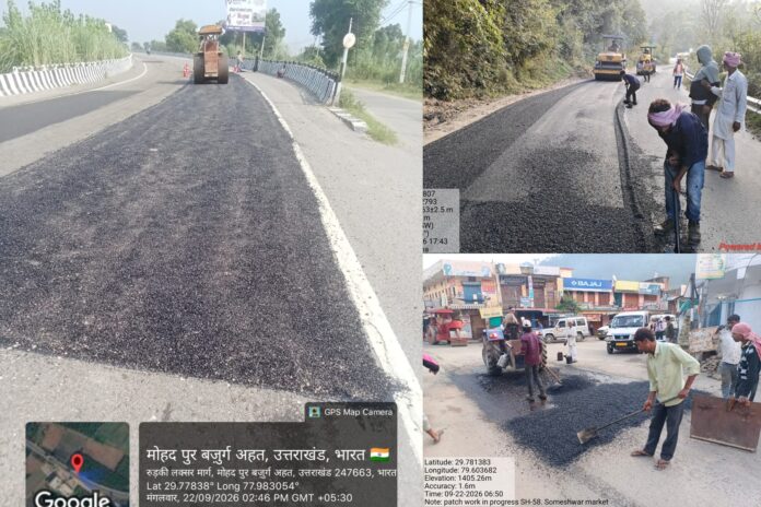 उत्तराखंड में सड़कों को गड्ढामुक्त करने का अभियान तेज, 15 अक्टूबर तक पूरा होगा काम