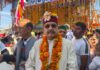संस्कृति मंत्री सतपाल महाराज ने सिमोग में दशहरा उत्सव में की शिरकत, मंदिर में की पूजा-अर्चना