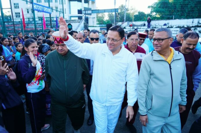 देहरादून में एकता की दौड़ में शामिल हुए मुख्यमंत्री, दिया राष्ट्रीय एकता का संदेश