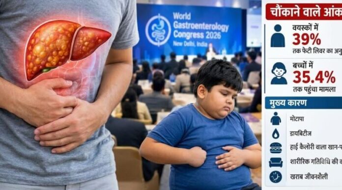 देश में तेजी से बढ़ रहा फैटी लिवर का जोखिम, 39% वयस्क प्रभावित; बच्चों में भी 35.4% मामले